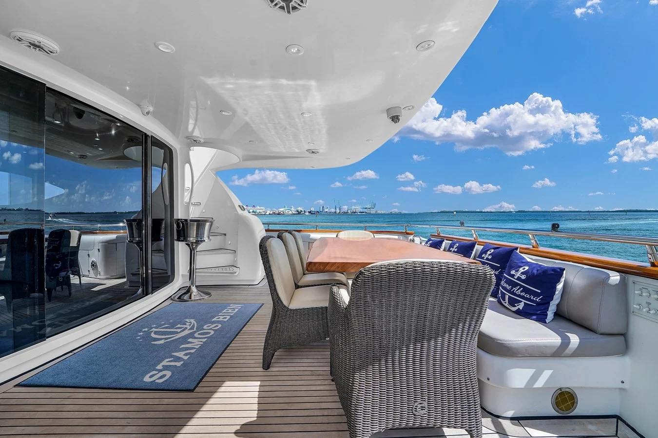 110ft Maiora Stamos Bien charter experience